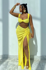 SOL CO-ORD SET (YELLOW)- S-XL