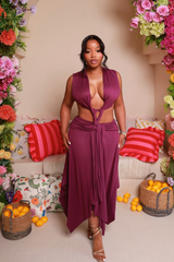 SELENE DRAPE DRESS