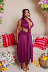 SELENE DRAPE DRESS