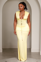 Soleil Butter Yellow Dress