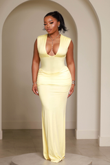 Soleil Butter Yellow Dress