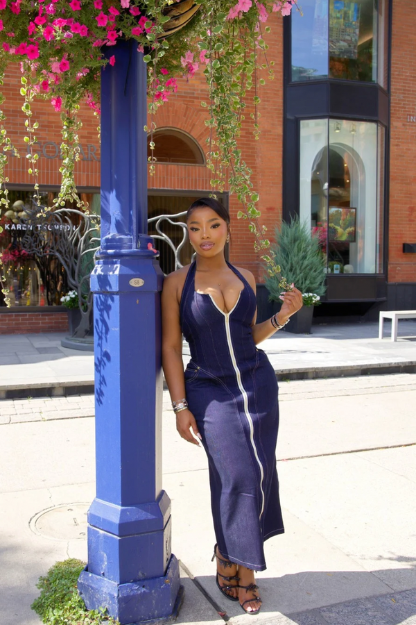 Velora Halter Zip Maxi (S-XL)