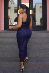 Velora Halter Zip Maxi (S-XL)