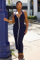 Velora Halter Zip Maxi (S-XL)