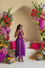 SELENE DRAPE DRESS